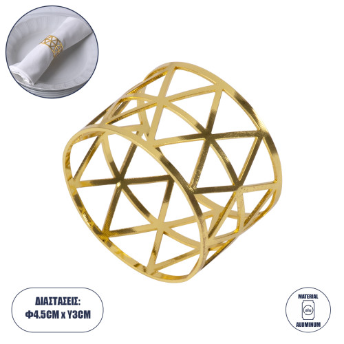  BISTRO 35004 Towel Ring Metallic Gold Φ4.5 x H3cm