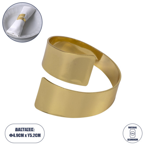  COUVERT 35010 Towel Ring Metallic Gold Φ5 x H4.5cm
