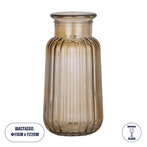  LAYLA 35603 Decorative Glass Honey Jar Φ11 x H22cm