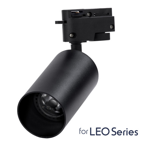 LEO 60353 Movable Round Aluminum Rail Spot Light with GU10 Socket AC 220-240V IP20 Φ6 x H19cm