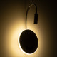 GOOSE 60884 Μοντέρνο Φωτιστικό Τοίχου - Απλίκα Ξενοδοχείου Bed Side LED 6W 600lm 36° & 360° AC 220-240V - Reading Light & 360° Κρυφός Φωτισμός - Φορτιστής USB 3A - Μ15.5 x Π15 x Υ30.5cm - Φυσικό Λευκό 4500K - Ασημί Νίκελ