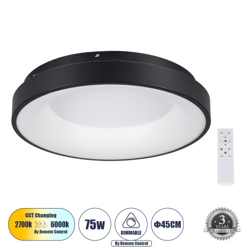 SALEM 61233 Ceiling Light Ring-Circle LED CCT 75W 8625lm 120° AC 220-240V