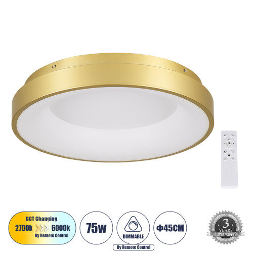 SALEM 61235 Ceiling Light Ring-Circle LED CCT 75W 8625lm 120° AC 220-240V