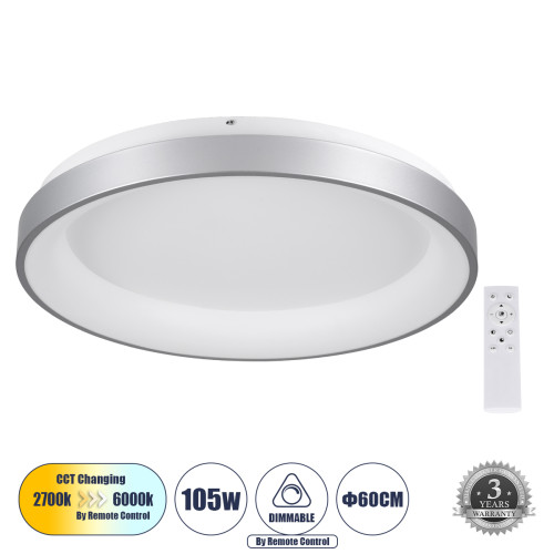 SALEM 61238 Ceiling Light Ring-Circle LED CCT 105W 12075lm 120° AC 220-240V