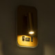 LADY-O 61366 Μοντέρνο Φωτιστικό Τοίχου - Απλίκα Ξενοδοχείου Bed Side LED 10W 1000lm 36° & 360° AC 220-240V - Reading Light & 360° Κρυφός Φωτισμός - Φορτιστής USB 3A - Μ10.5 x Π10 x Υ18.5cm - Φυσικό Λευκό 4500K - Χρυσό Βούρτσας
