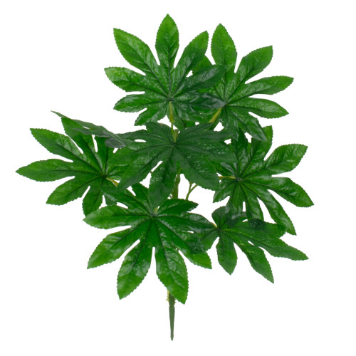  FATSIA 78283 Artificial Plant Fatsia - Bouquet of Decorative Plants - Branches with Foliage Green H36cm