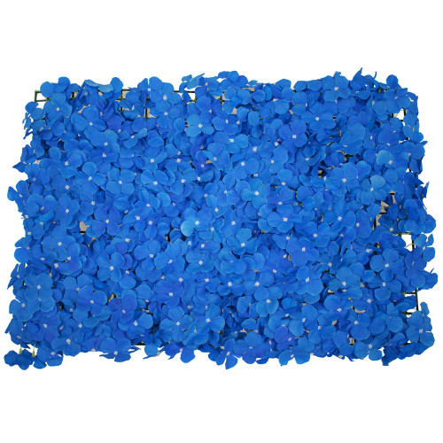  78328 Συνθετικό Πάνελ Λουλουδιών - Κάθετος Κήπος Ορτανσία Μπλε Μ60 x Υ40 x Π5cm