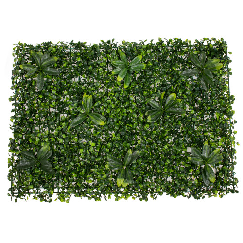  78410 Artificial - Συνθετικό Τεχνητό Διακοσμητικό Πάνελ Φυλλωσιάς - Κάθετος Κήπος Πυξάρι - Ιαπωνική Δάφνη Πράσινο Μ60 x Υ40 x Π7cm