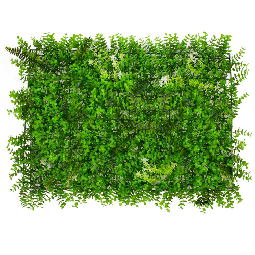  78412 Artificial - Συνθετικό Τεχνητό Διακοσμητικό Πάνελ Φυλλωσιάς - Κάθετος Κήπος Καυκάσιο Πυξάρι - Φτέρη - Tokyo sun Πράσινο Μ60 x Υ40 x Π9cm