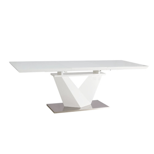 ALARAS III TABLE WHITE / WHITE VARNISH 160 (220) X90 DIOMMI ALARAS3BB160