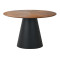Round dining table ANGEL 120x75cm walnut/black matt DIOMMI ANGELORFI120