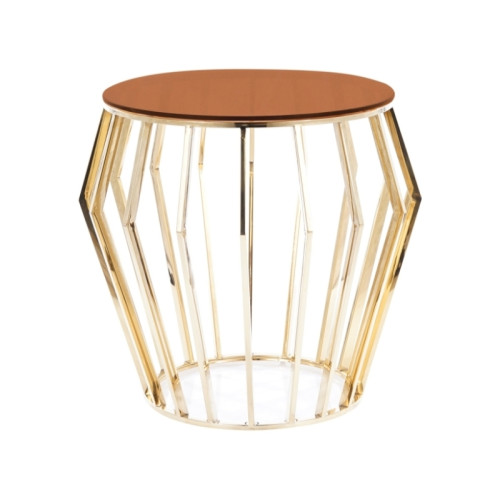Coffe Table Ariana B Ф50x50x55 Color Gold DIOMMI ARIANABCTZL