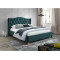 Upholstered Bed Aspen with Velvet 140x200 Color Green DIOMMI ASPENV140ZD