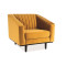 Upholstered armchair Asprey 1 velvet curry and wenge 83x85x78 DIOMMI ASPREY1VCU68