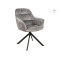 Upholstered chair Astoria 60x45x85 black metal base/grey velvet bluvel 14 DIOMMI ASTORIAVCSZ