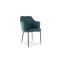 Upholstered chair ASTOR green velvet black 55x46x83 DIOMMI ASTORVCZ