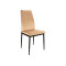 Upholstered chair ATOM beige velvet and black 44x39x93 DIOMMI ATOMVCBE