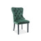 Upholstered dining chair AUGUST green velvet and black 56x46x98 DIOMMI AUGUSTVCZ78
