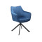 Upholstered chair Azalia 61x44x86 black metal base/navy velvet bluvel 86 DIOMMI AZALIAVCG