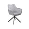 Upholstered chair Azalia gray velvet and black 61x44x86 DIOMMI AZALIAVCSZ