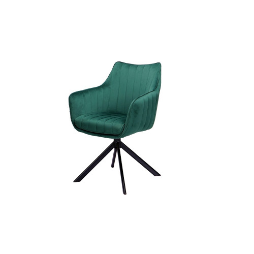Upholstered chair Azalia 61x44x86 black metal base/green velvet bluvel 78 DIOMMI AZALIAVCZ