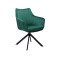 Upholstered chair Azalia 61x44x86 black metal base/green velvet bluvel 78 DIOMMI AZALIAVCZ