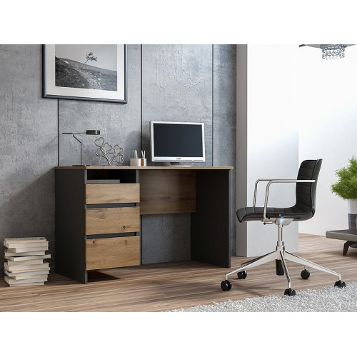 DESK B-005 WOTAN OAK / ANTHRACITE DIOMMI B005DWAT