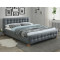 Upholstered Bed Barcelona 160x200 Gray DIOMMI BARCELONA160SZ