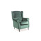 Upholstered armchair BARON green velvet wenge 75x80 x101 DIOMMI BARONV78