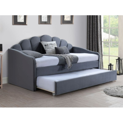 Upholstered Bed Bella 90x200 Gray DIOMMI BELLAV90SZ