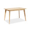 Extendable dining table BRANDO MDF top and veneer in oak color and oak frame 120(160)x80x75cm DIOMMI BRANDOD120 80-1740