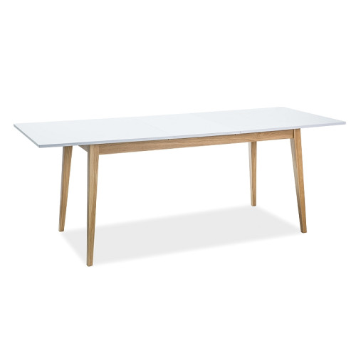 CESAR TABLE WHITE MAT / OAK 120 (165) x68 DIOMMI CESARBD120
