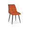 Upholstered chair Chic 50x43x88 black/ribbon cinnamon DIOMMI CHICSCCY
