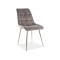 Upholstered chair Chic 50x43x88 chrome/gray velvet DIOMMI CHICVCHSZ