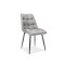 Upholstered chair CHIC gray velvet black 50x43x88 DIOMMI CHICVCSZ14