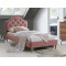 Upholstered Bed Chloe with Velvet 90x200 Color Pink DIOMMI CHLOEV90RD