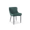 Upholstered dining chair Colin B 52x45x82 metal black base/green velvet bluvel 78 DIOMMI COLINBVCZ