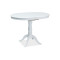 Extending kitchen table DELLO MDF top and solid wooden frame in white 100(129)x70x75cm DIOMMI DELLOB100