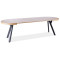 Extendable dining table DOMINGO 100(250)x100x76cm oak black DIOMMI DOMINGODBFI100