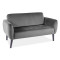 Sofa ELSA 145x75x80cm velvet gray Bluvel 14 / wenge DIOMMI ELSAVSZW
