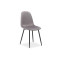 Upholstered chair FOX gray velvet and black 43x43x89 DIOMMI FOXVCSZ