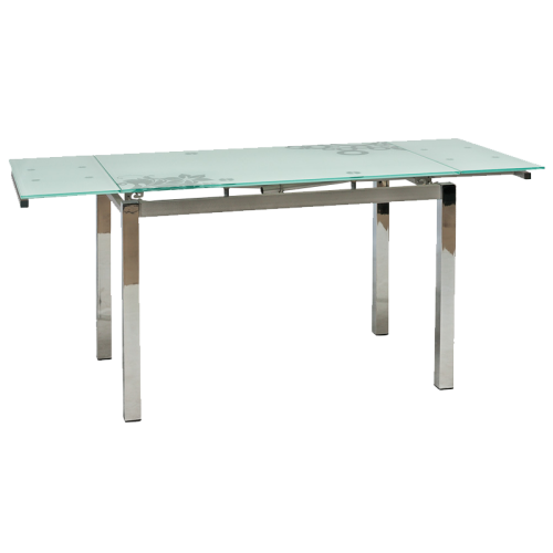 TABLE GD017 WHITE / CHROME 110 (170) x74 DIOMMI GD017B