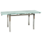 TABLE GD017 WHITE / CHROME 110 (170) x74 DIOMMI GD017B