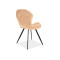 Upholstered chair Ginger 51x41x85 black metal frame/beige velvet bluvel 28 DIOMMI GINGERVCBE