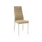 Upholstered chair H261 dark beige and chrome 40x38x96 DIOMMI H261B
