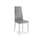 Upholstered chair H261 gray and aluminum 40x38x96 DIOMMI H261BISSSZ