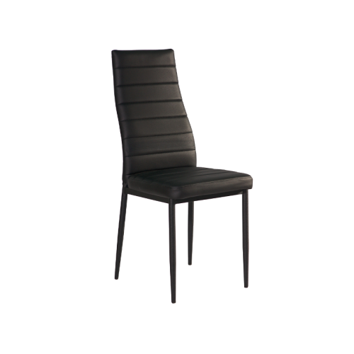 CHAIR H261 BLACK FRAME / BLACK ECO LEATHER DIOMMI H261C