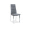 Upholstered chair H261 gray velvet and chrome 40x38x96 DIOMMI H261VCHSZ