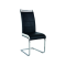 CHAIR H441 CHROME / BLACK / WHITE SIDES ECO LEATHER DIOMMI H441CZ