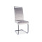 Upholstered chair H-441 gray velvet and black 41x42x102 DIOMMI H441VCSZ